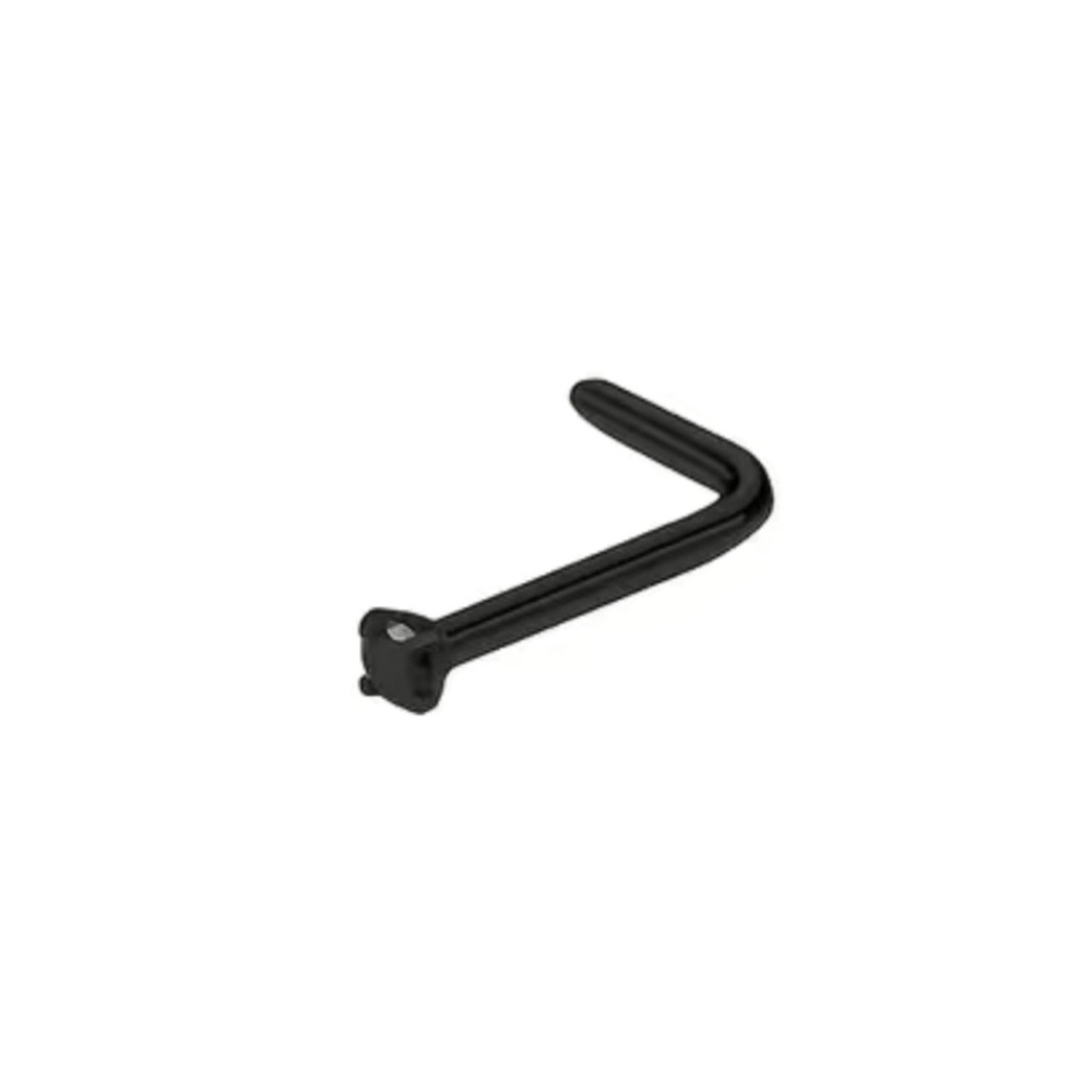Black CZ L Shaped Nose Ring